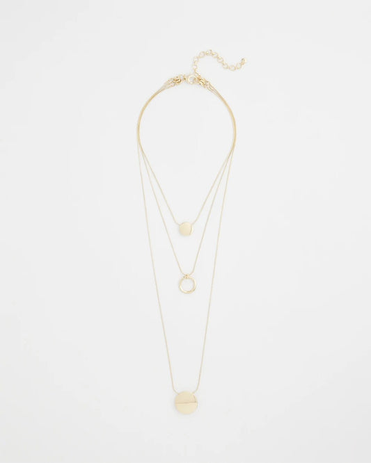 Gold Triple Pendant Necklace - Chico's