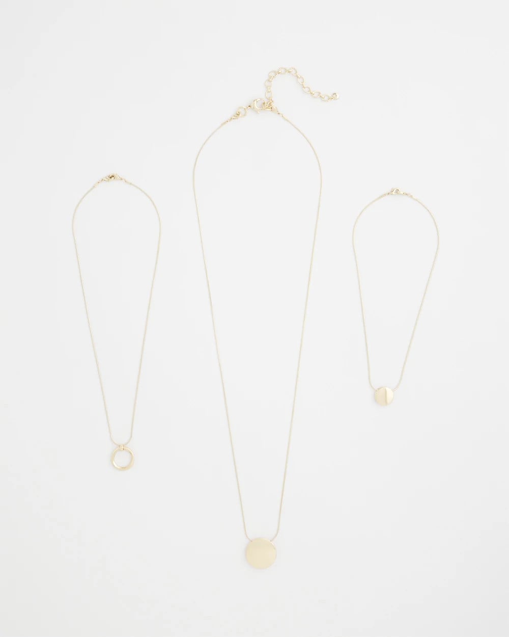 Gold Triple Pendant Necklace - Chico's
