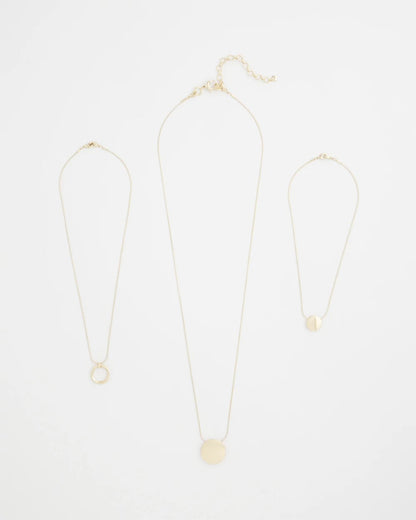 Gold Triple Pendant Necklace - Chico's