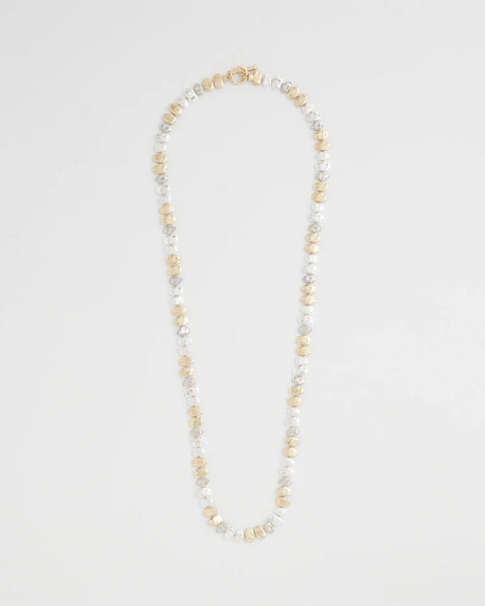 Mixed Metal Long Single Strand Necklace - Chico's