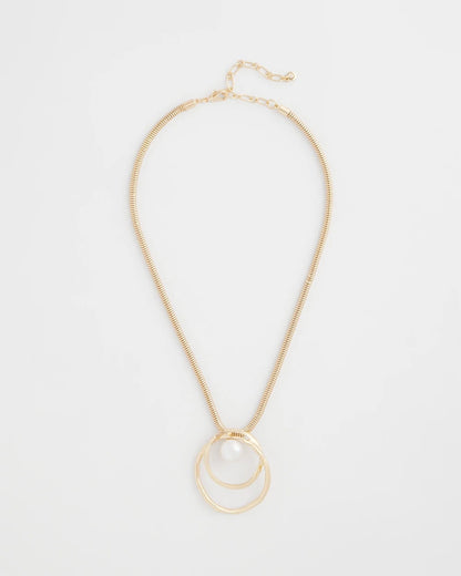 Pearl and Gold Pendant - Chico's