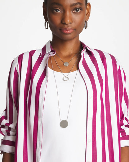Silver Triple Pendant Necklace - Chico's