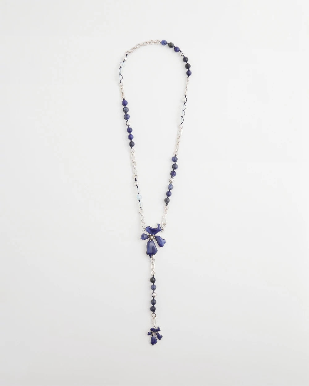 Blue Flower Long Y-Necklace - Chico's