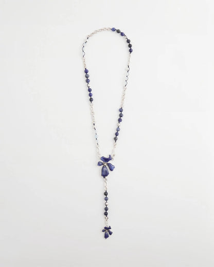 Blue Flower Long Y-Necklace - Chico's