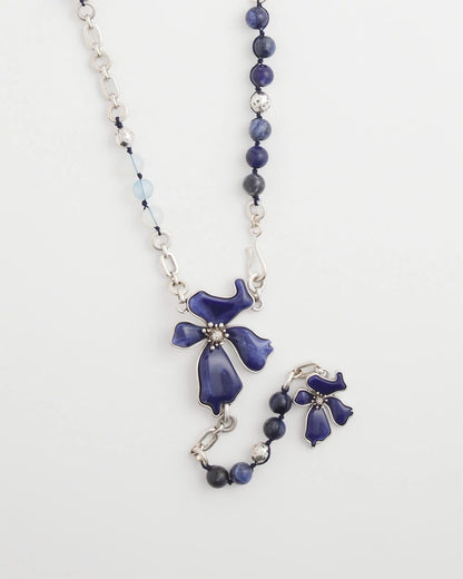 Blue Flower Long Y-Necklace - Chico's