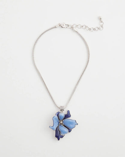 Blue Flower Pendant - Chico's