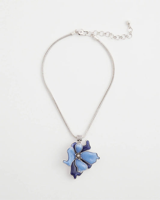 Blue Flower Pendant - Chico's