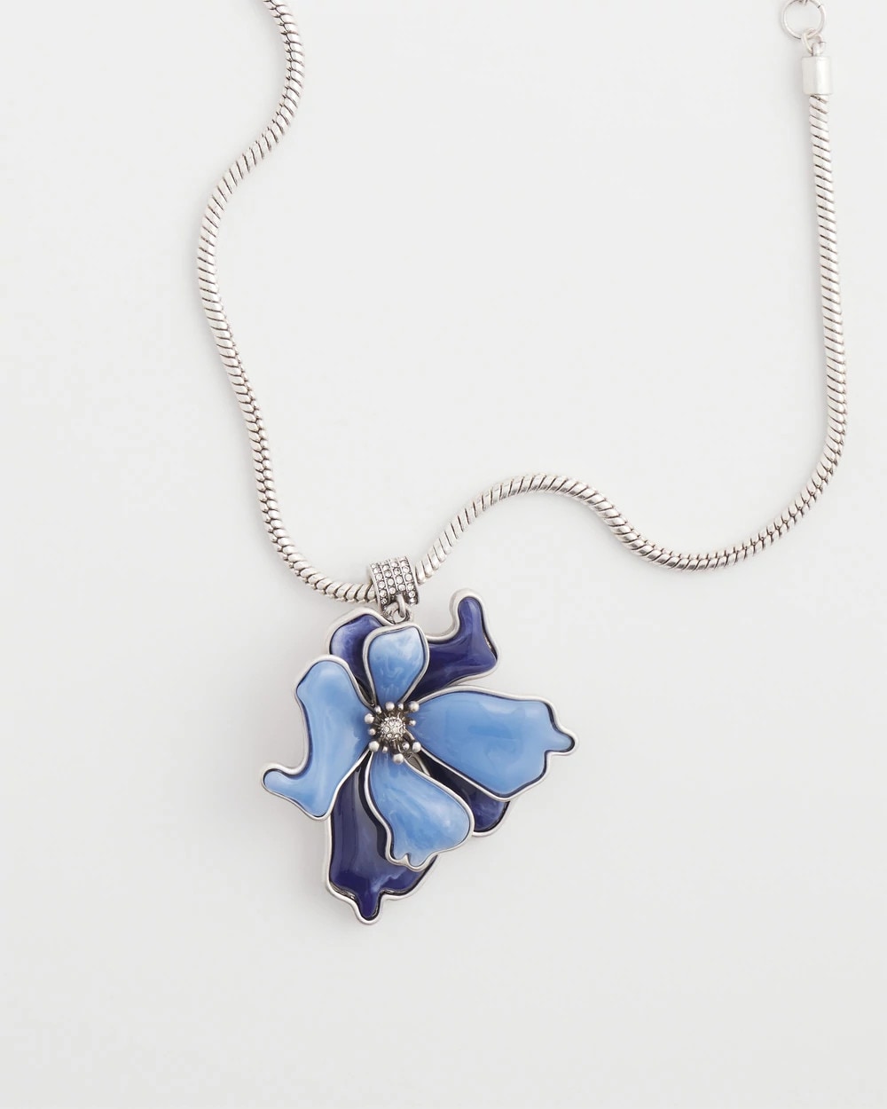 Blue Flower Pendant - Chico's