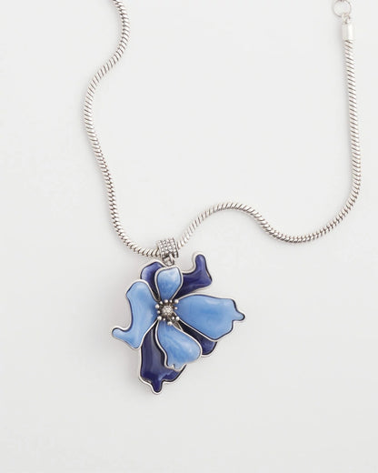 Blue Flower Pendant - Chico's