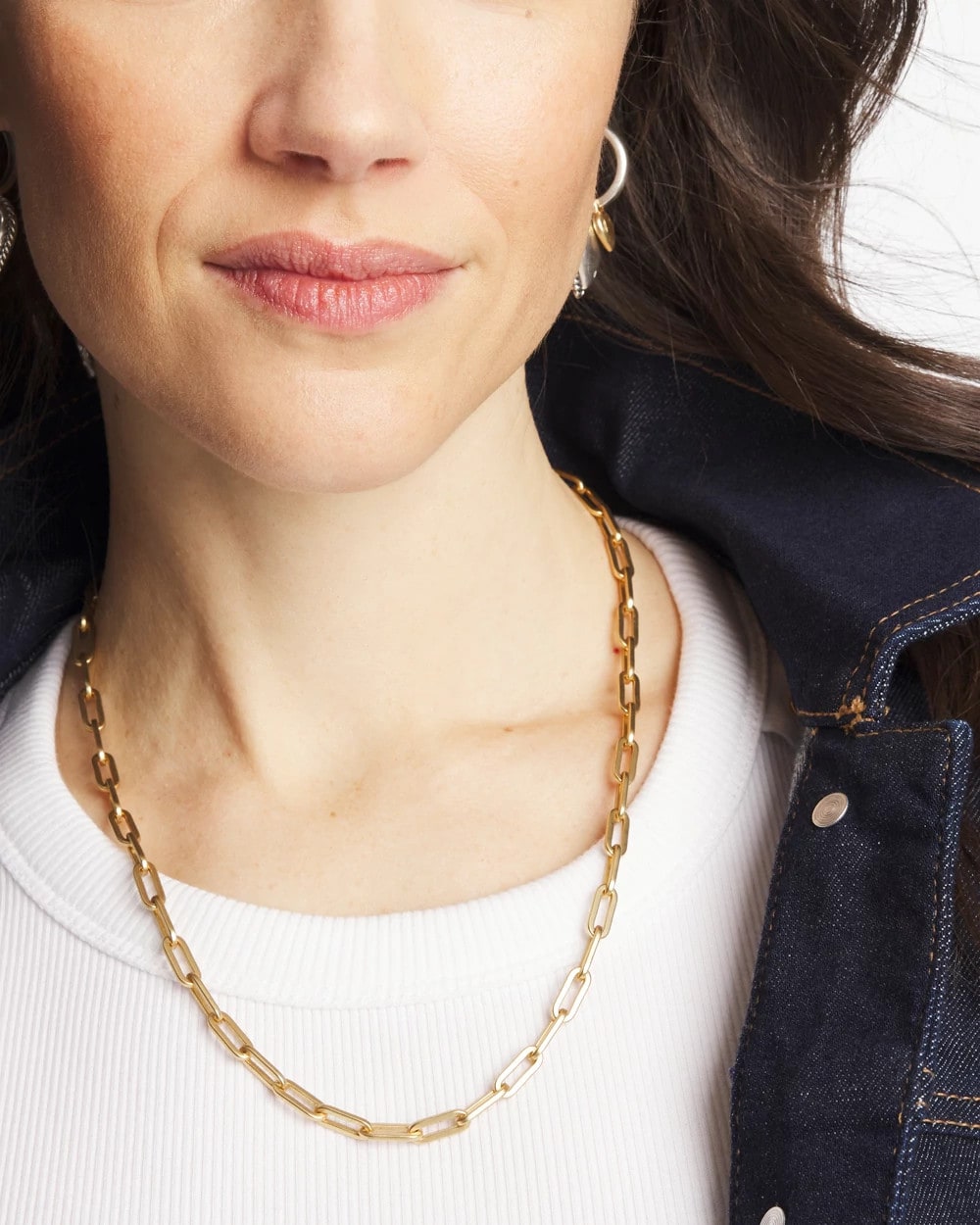 Mixed Metal Heart Charm Necklace - Chico's