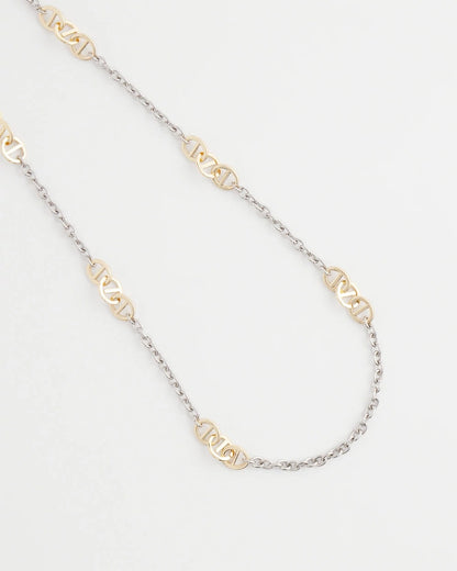 Mixed Metal Link Long Necklace - Chico's
