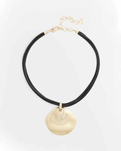 Gold Pendant On Cord - Chico's