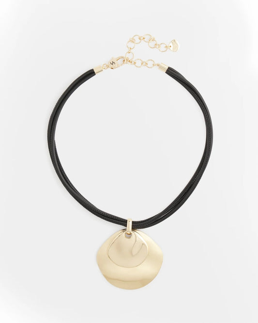 Gold Pendant On Cord - Chico's