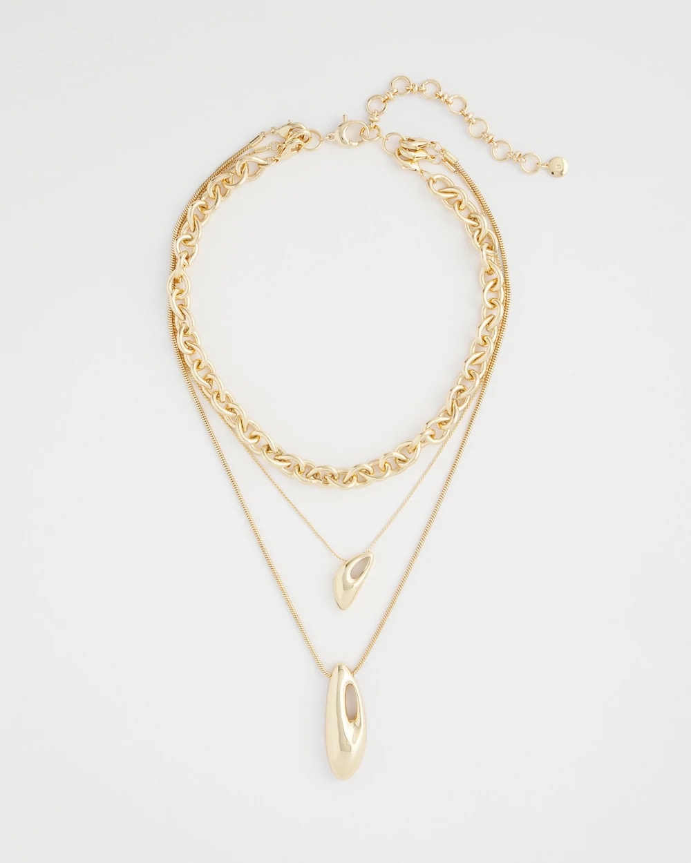 Convertible Three-Strand Pendant Necklace - Chico's