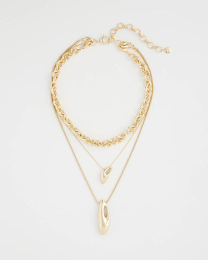 Convertible Three-Strand Pendant Necklace - Chico's