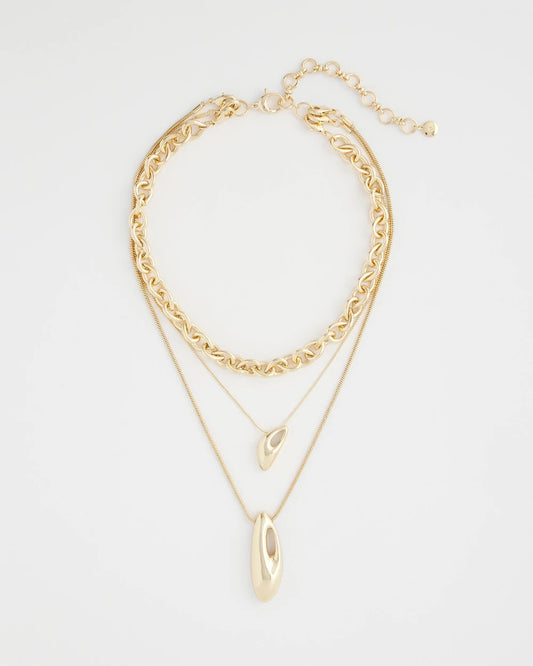 Convertible Three-Strand Pendant Necklace - Chico's