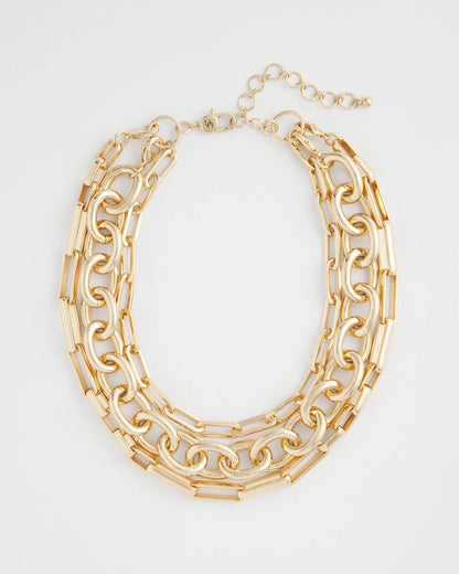 Convertible Three-Strand Chain Necklace - Chico's
