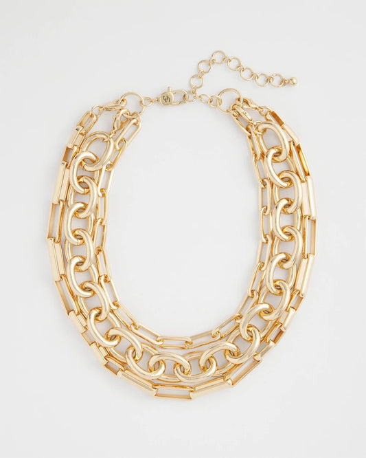 Convertible Three-Strand Chain Necklace - Chico's