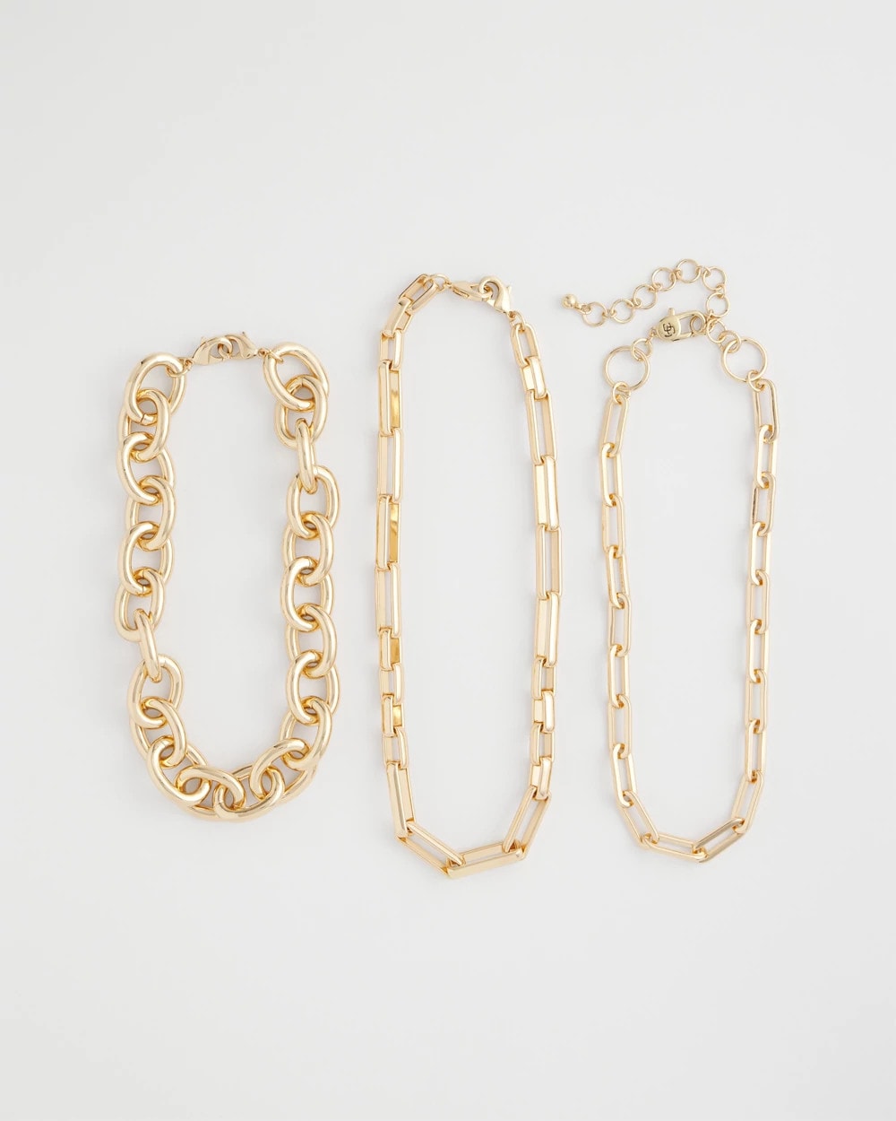 Convertible Three-Strand Chain Necklace - Chico's