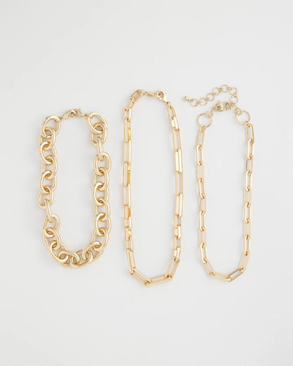 Convertible Three-Strand Chain Necklace - Chico's