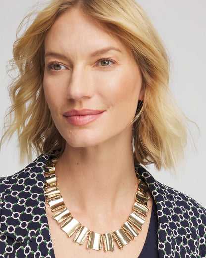 Gold Wave Collar Necklace - Chico's