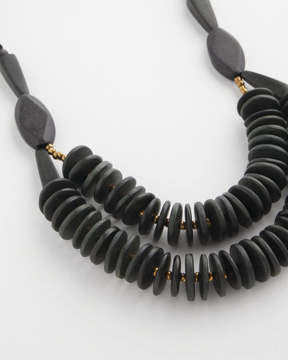 SYLCA® x Chico's Black Disk Bead Statement Necklace - Chico's