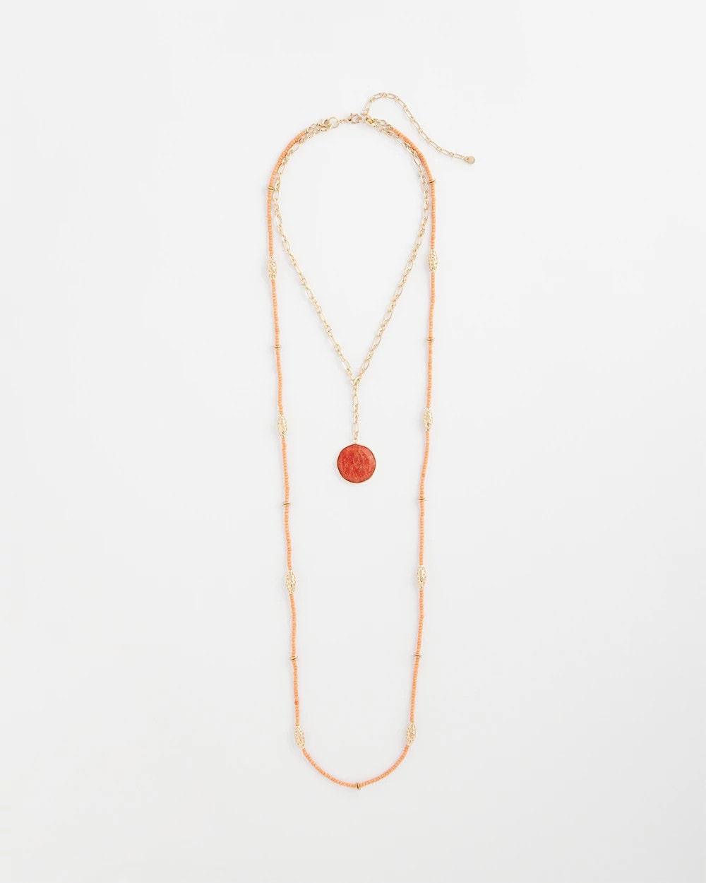 Convertible Beaded Pendant Necklace - Chico's