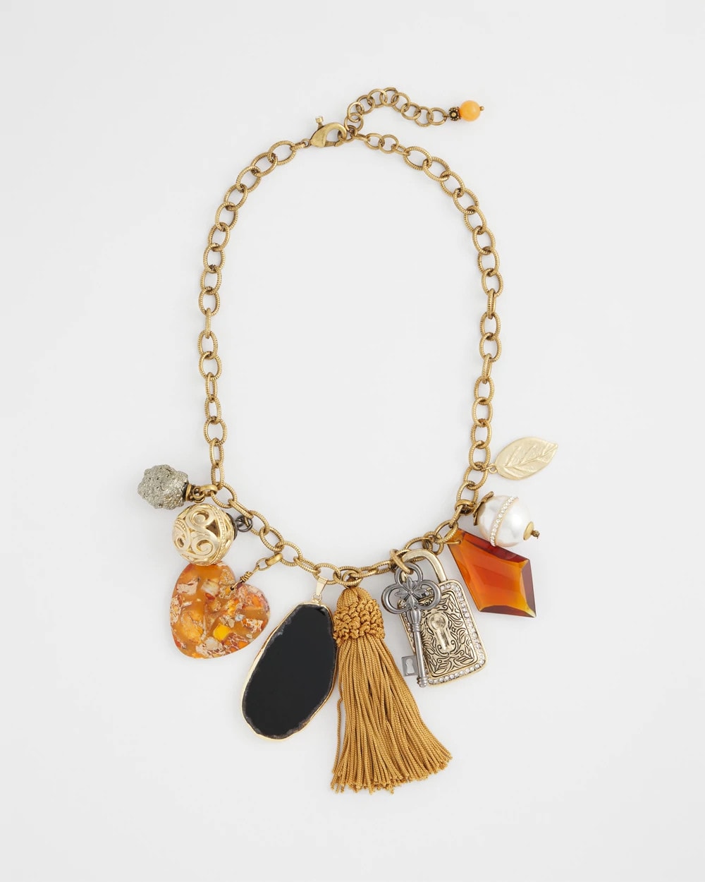 Charm & Stone Short Necklace - Chico's