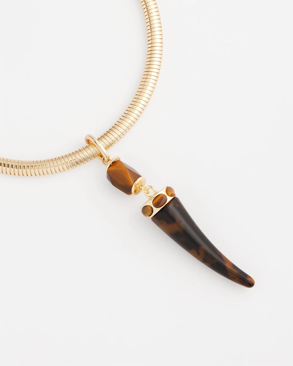 Tortoise Pendant Collar Necklace - Chico's