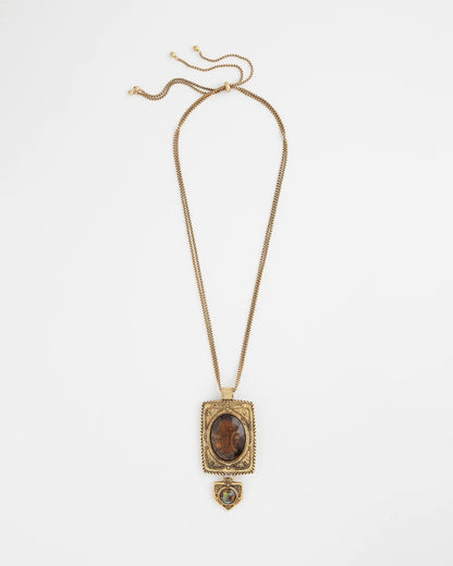 Adjustable Medallion Gem Pendant - Chico's