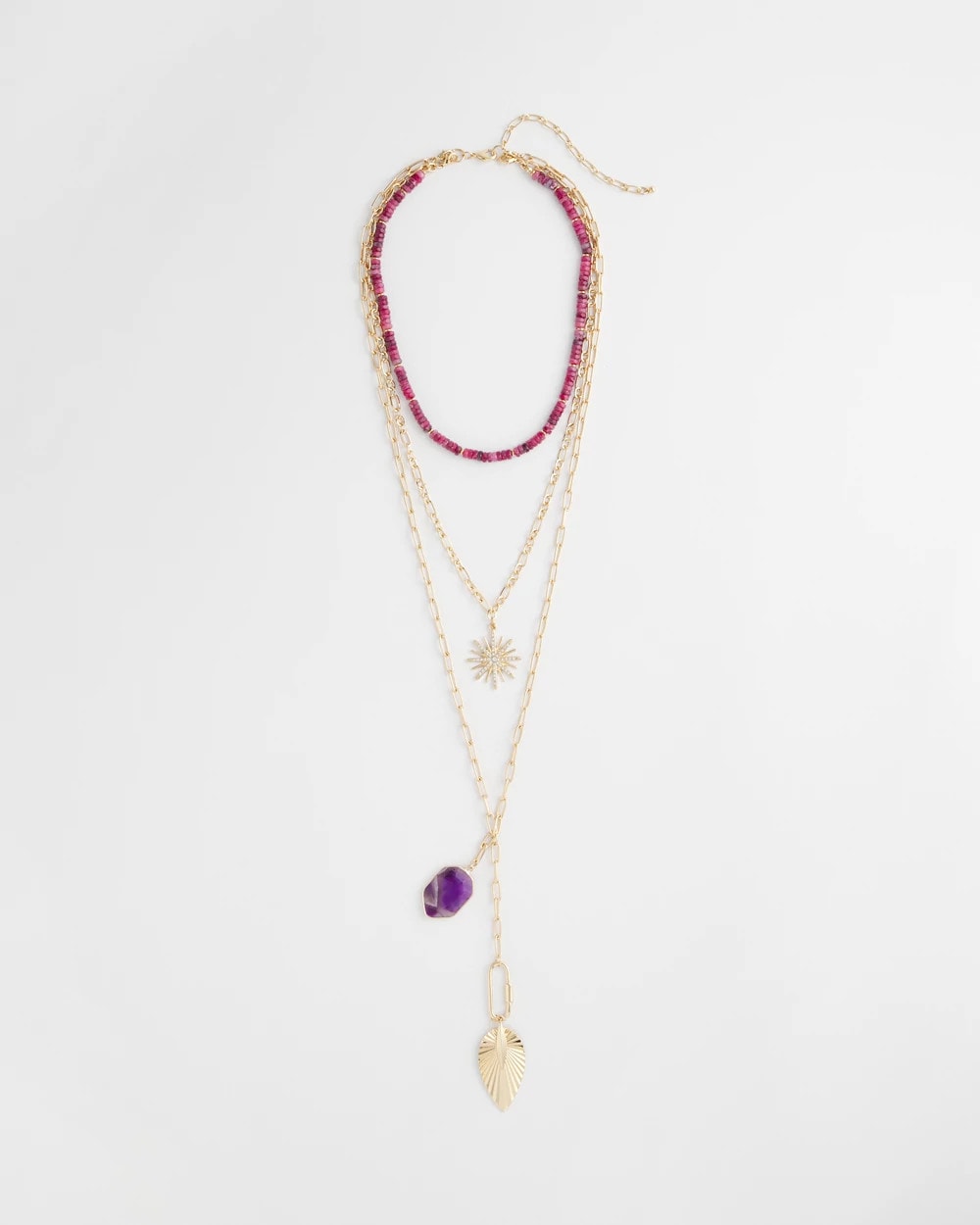 Amethyst Convertible Multi-Layer Necklace - Chico's