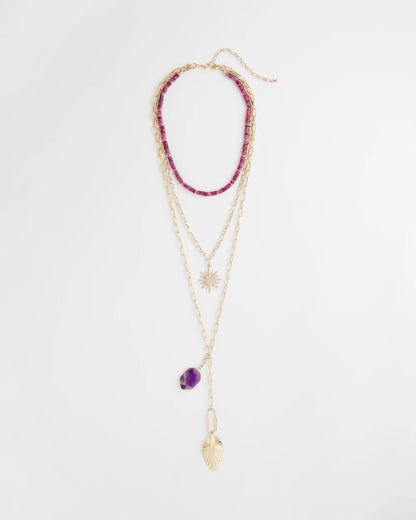 Amethyst Convertible Multi-Layer Necklace - Chico's
