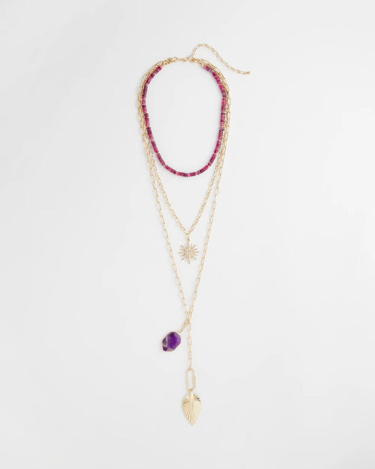 Amethyst Convertible Multi-Layer Necklace - Chico's
