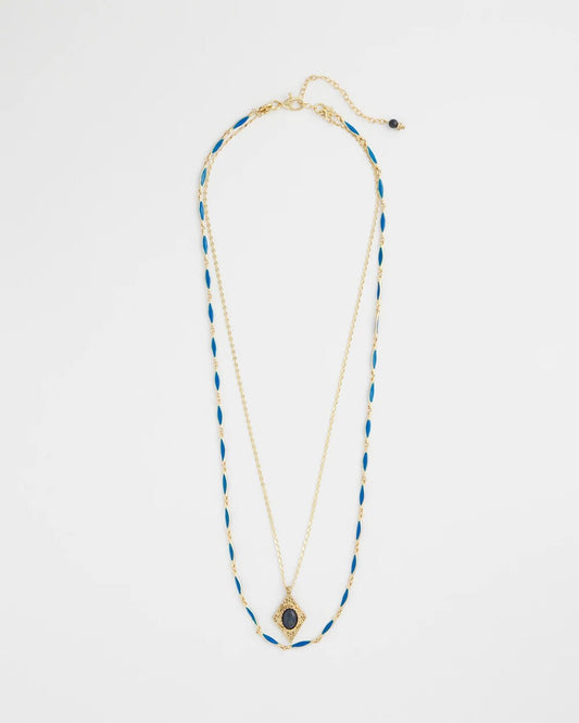 Double-Strand Sodalite Pendant Necklace - Chico's