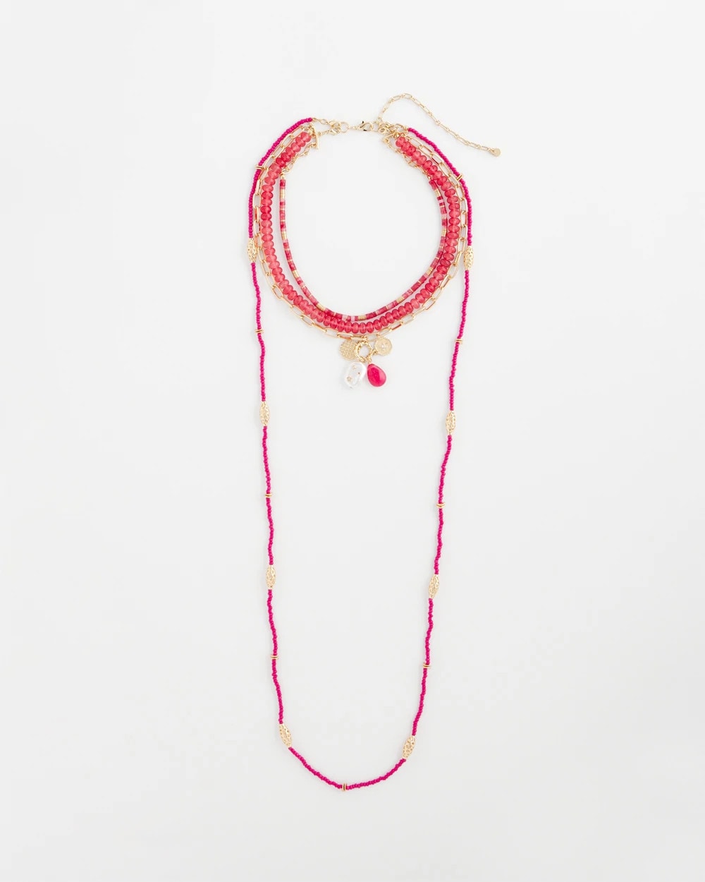 Convertible Beaded Pendant Necklace - Chico's
