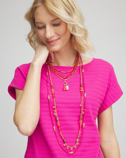 Convertible Beaded Pendant Necklace - Chico's
