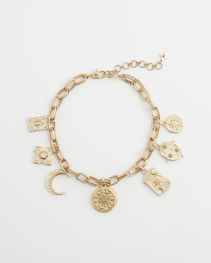 Gold Celestial Charm Necklace - Chico's