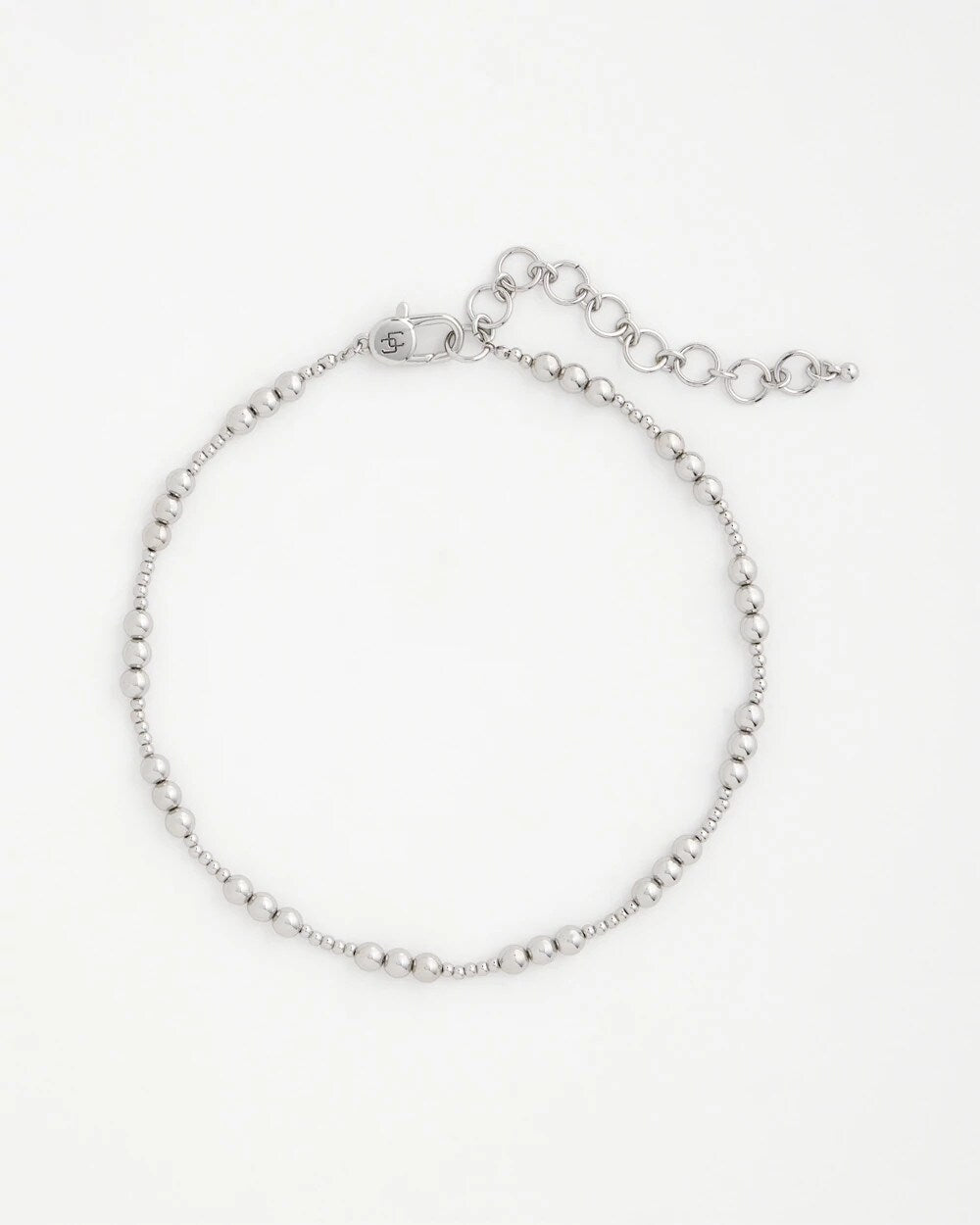 Silvertone Beaded Necklace - Chico's