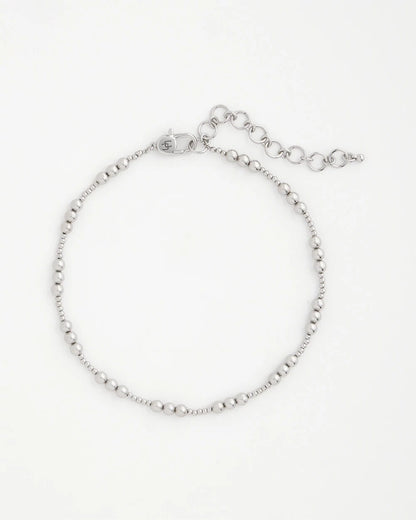 Silvertone Beaded Necklace - Chico's