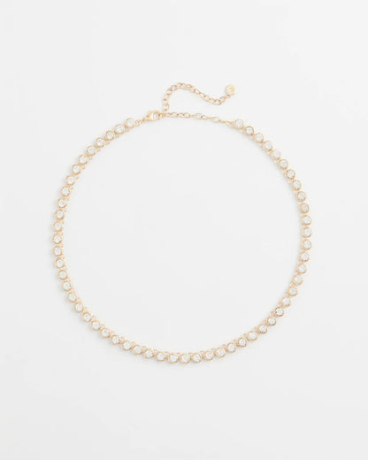 Goldtone Tennis Necklace - Chico's