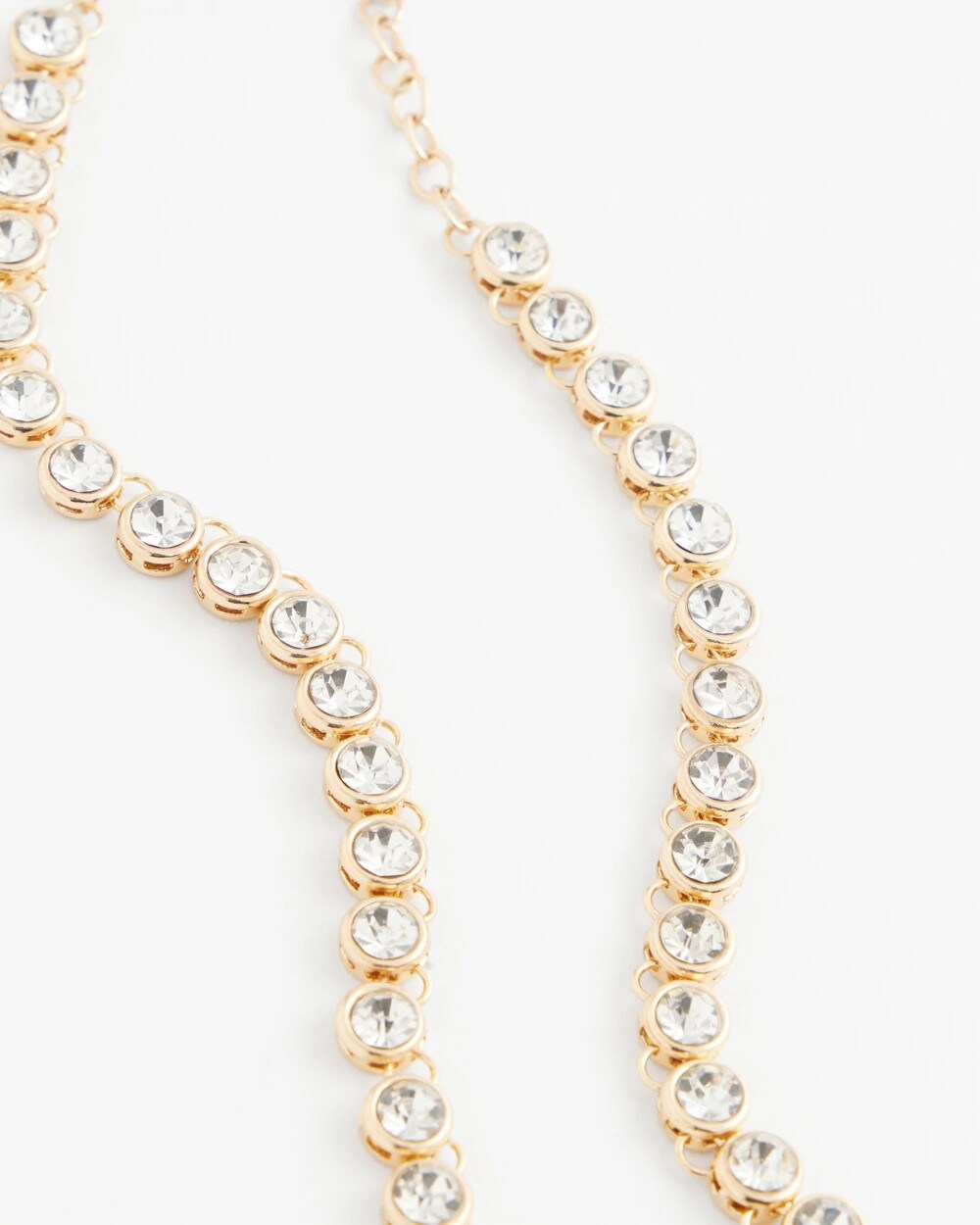 Goldtone Tennis Necklace - Chico's