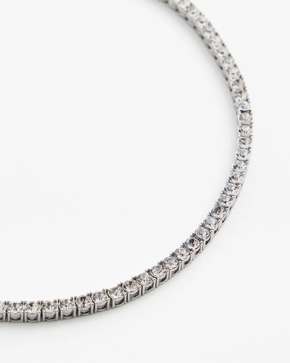 Silver Tennis Necklace - Chico's