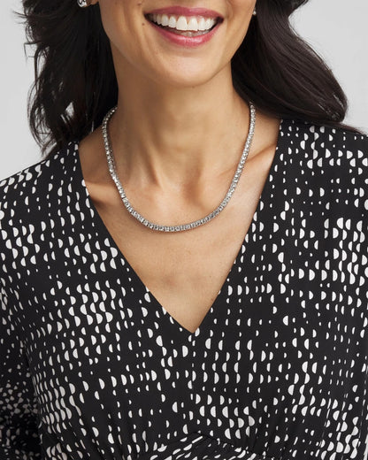 Silver Tennis Necklace - Chico's