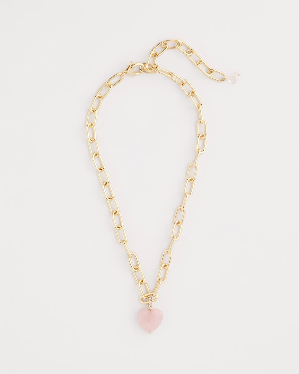 Genuine Quartz Heart Pendant Necklace - Chico's