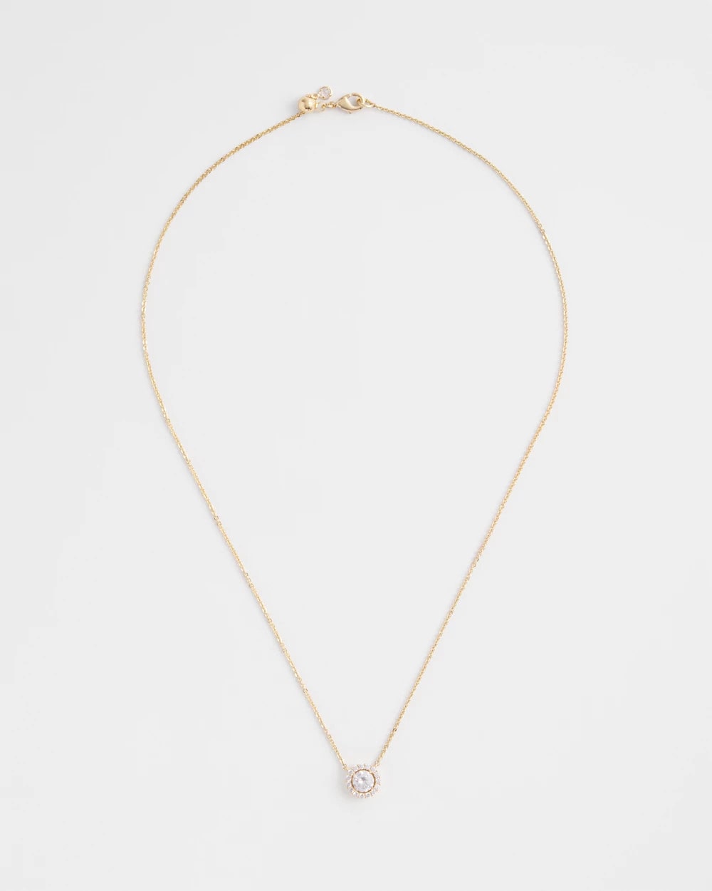 Gold Tone Drop Stone Necklace - Chico's