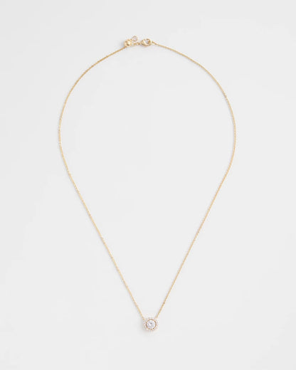 Gold Tone Drop Stone Necklace - Chico's