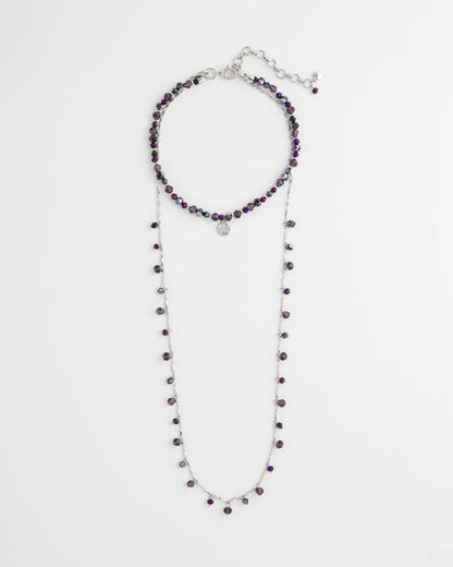 Convertible Purple Long Short Necklace - Chico's