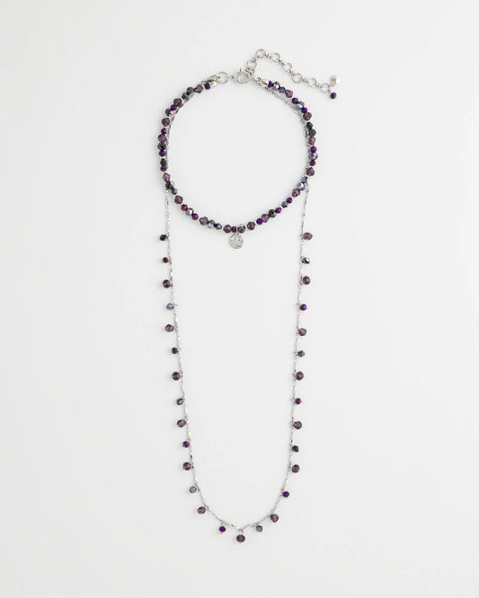 Convertible Purple Long Short Necklace - Chico's