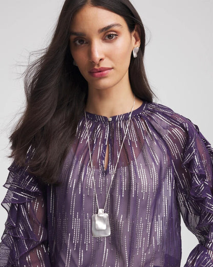 Adjustable Square Pendant Necklace - Chico's