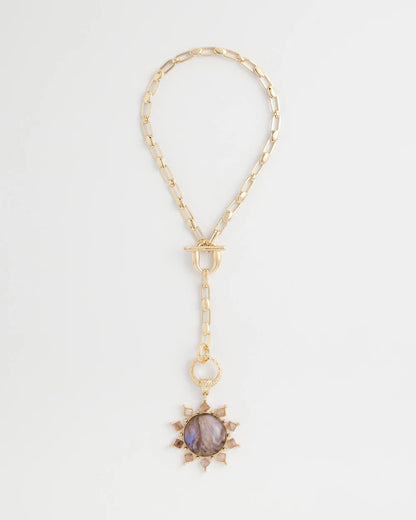 Purple Resin Sun Pendant Necklace - Chico's